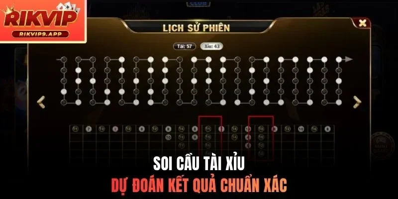 Soi cầu tài xỉu dự đoán kết quả chuẩn xác