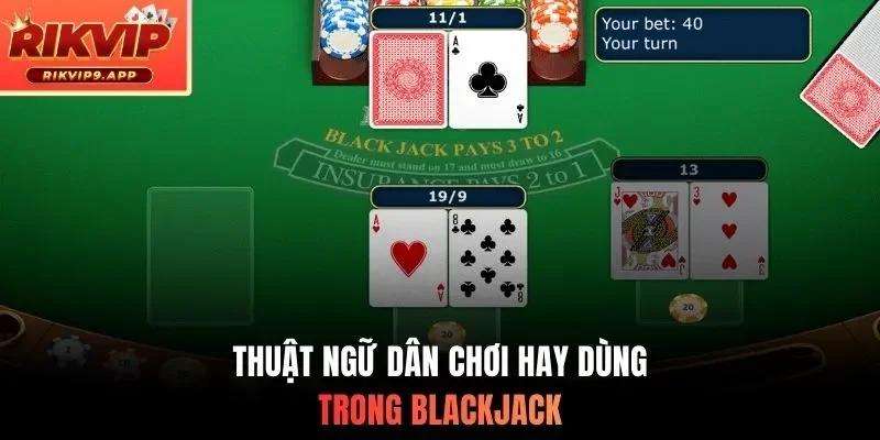 Thuật ngữ dân chơi hay dùng trong Blackjack